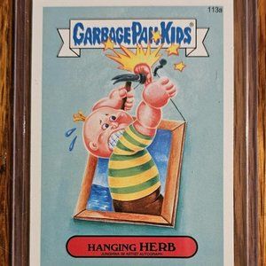 2014 Garbage Pail Kids #113a Hanging Herb Autograph Error